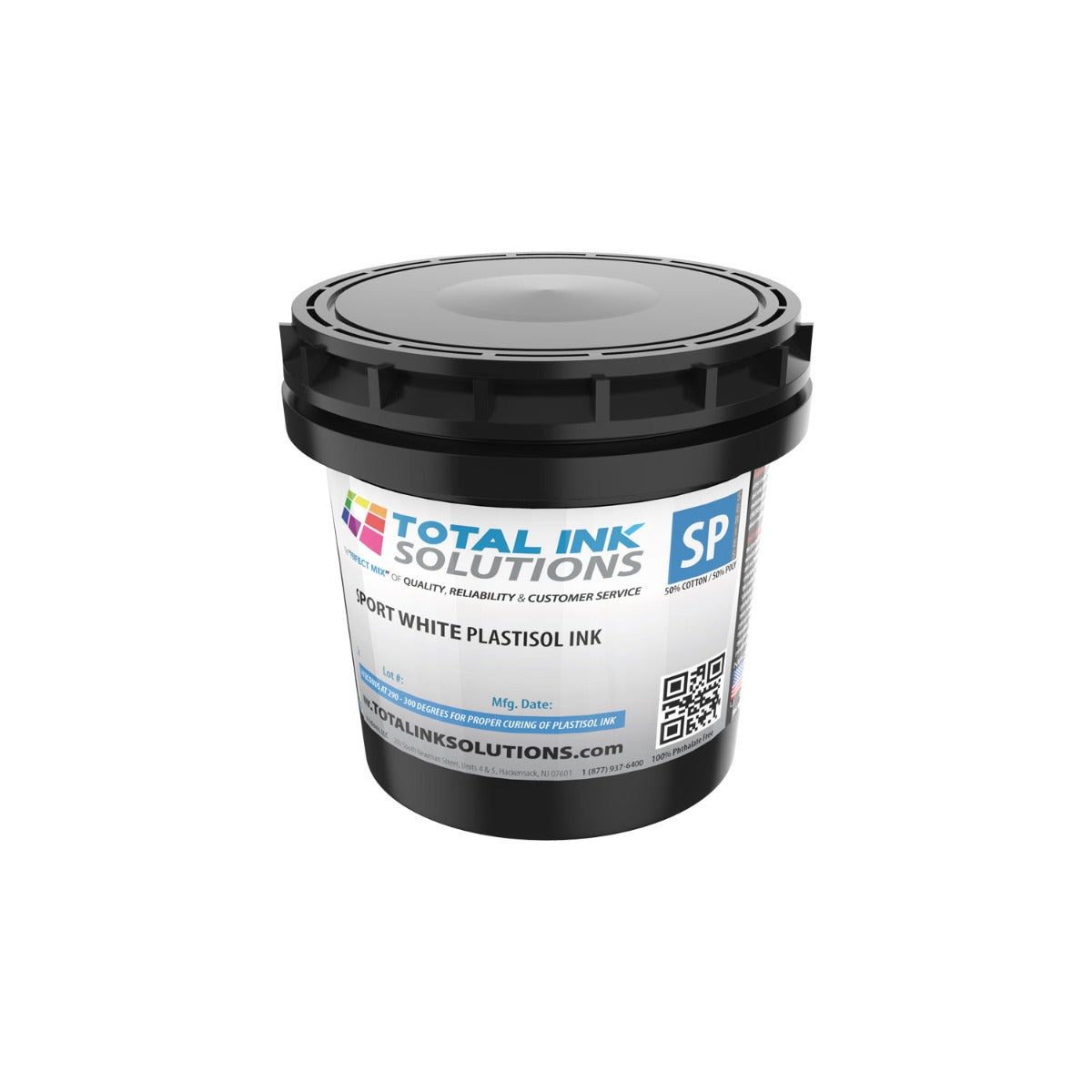 Sport White Plastisol Ink – High-Stretch, Polyester-Compatible Ink (Pint)