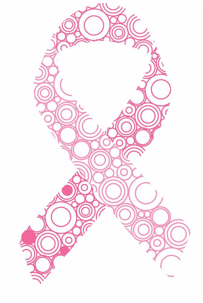 Pattern Breast Cancer Awareness Ribbon (HTV)