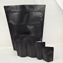 Matte Black 1/8th Mylar Bag – Premium Freshness & Protection for Small Quantities!