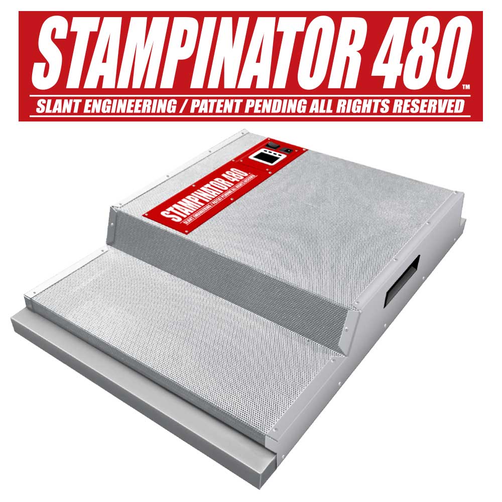 Stampinator 480 – High-Volume In-Line Heat Press for Specialty Printing