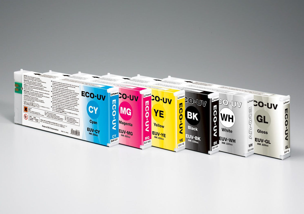Roland ECO-UV - EUV Ver. 2  220cc -  Series Ink Cartridge