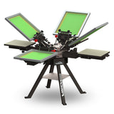 Vastex V1000 4 Station / 4 Color Manual Screen Printing Press