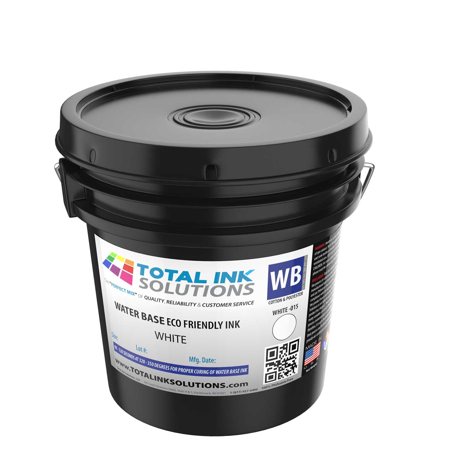 Waterbase Textile Ink – Gallon | Eco-Friendly, Soft-Hand Ink for High-Quality Screen Printing