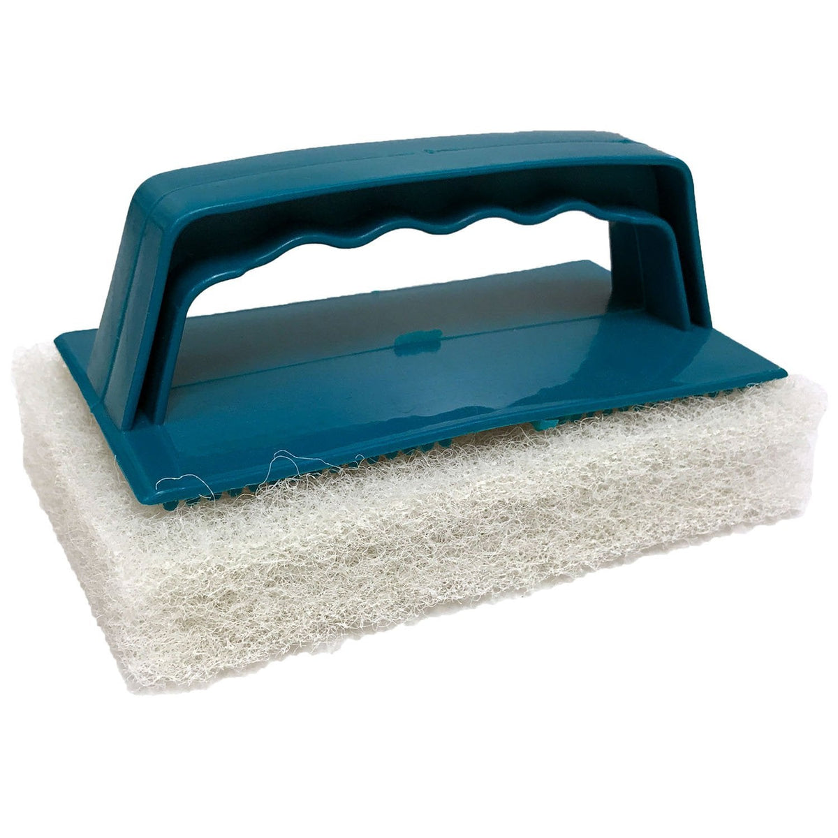 Franmar White Biggee Scrub Pad (Medium) And Handle