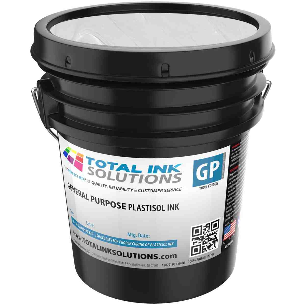 General Purpose Plastisol Ink - Fast Flash White - Gallon TOTAL INK SOLUTIONS®