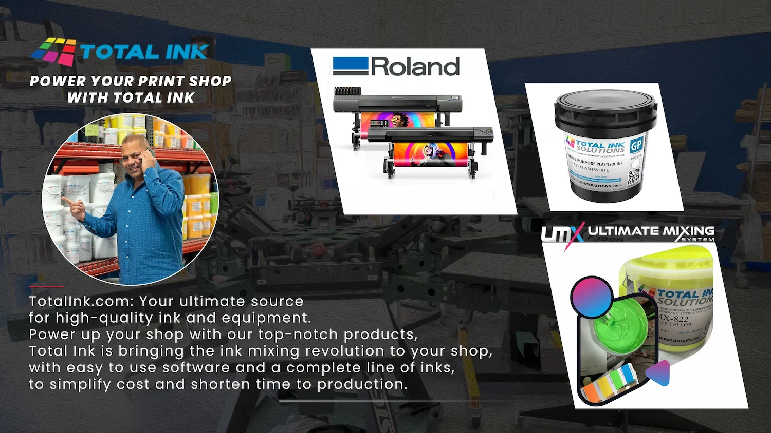 Total Ink Solution Screen Printing Equipment