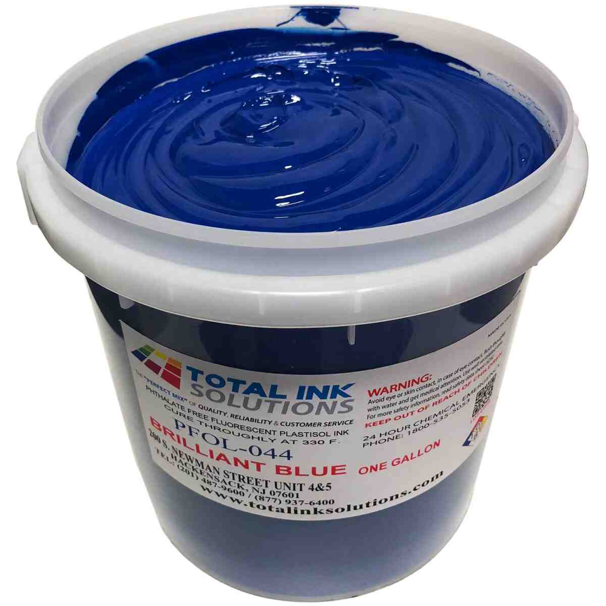 Fluorescent Plastisol Ink Day Glow - Brilliant Blue TOTAL INK SOLUTIONS®