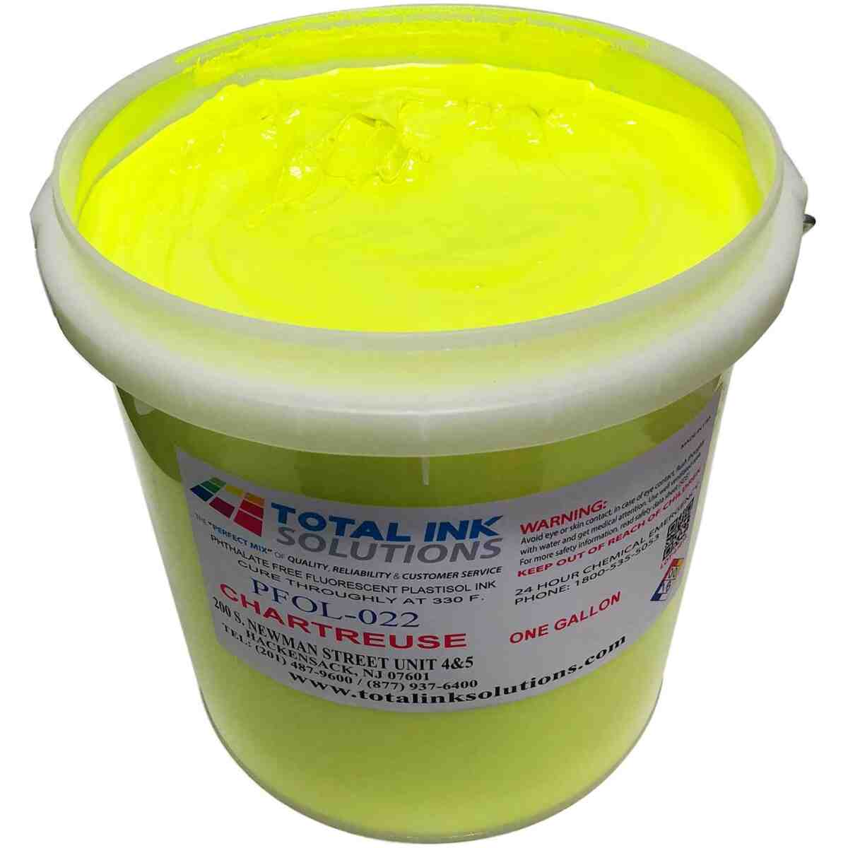 Fluorescent Plastisol Ink Day Glow - Chartreuse TOTAL INK SOLUTIONS®