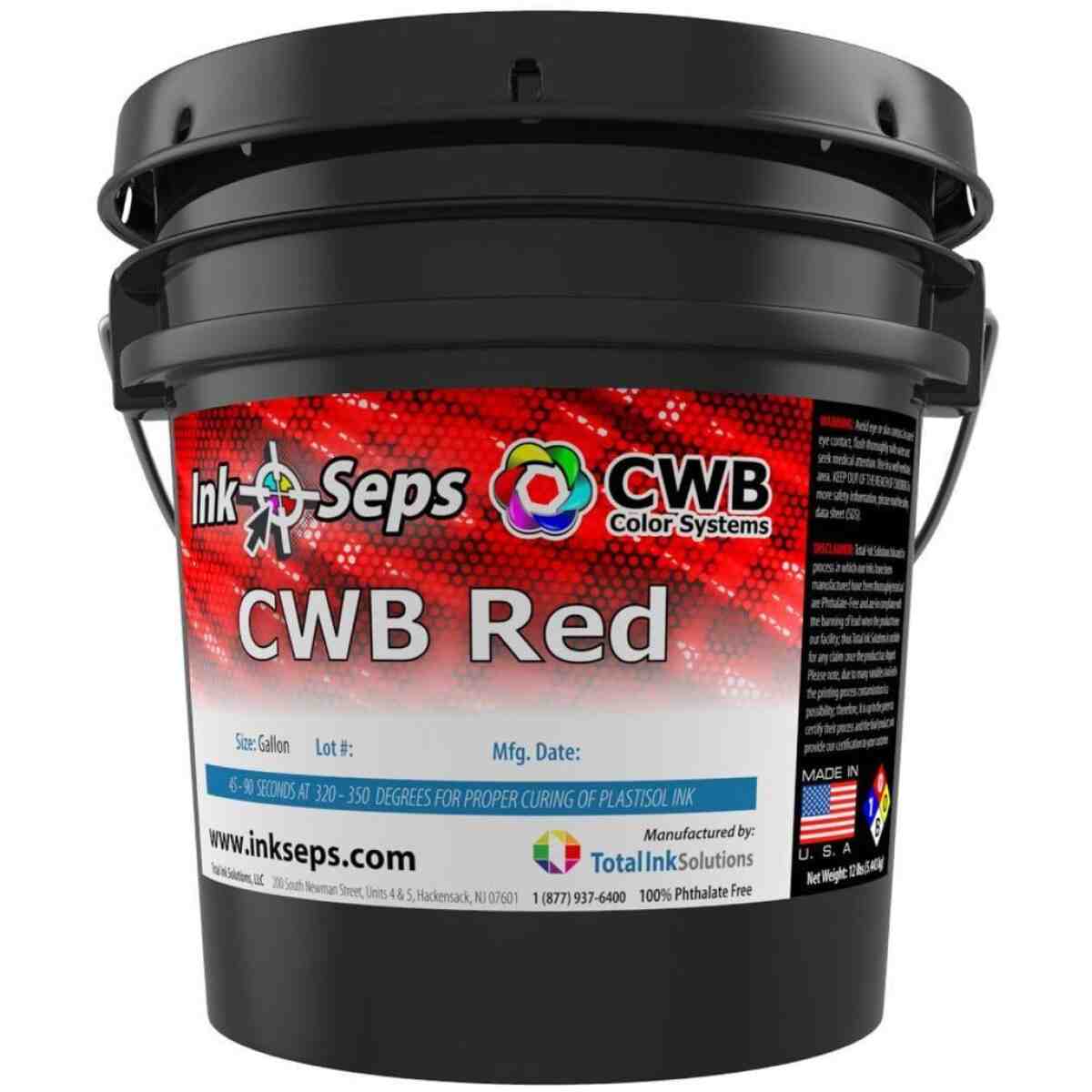 CWB Simulated Process Plastisol Ink - Red TOTAL INK SOLUTIONS®
