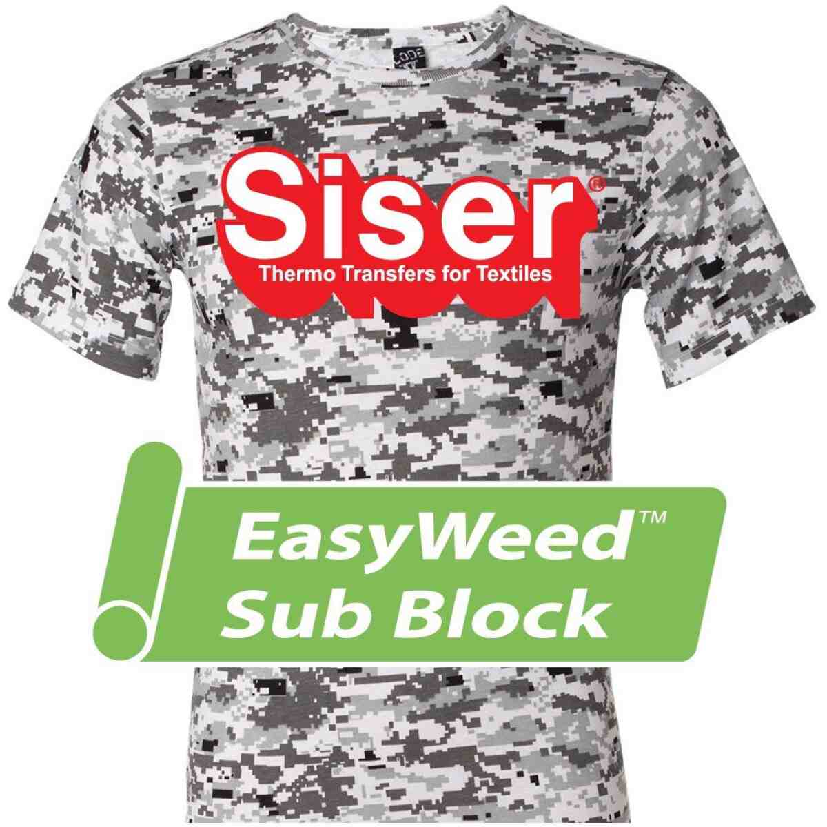 Siser Easyweed Sub Block Iron on Heat Transfer Vinyl for T-shirts