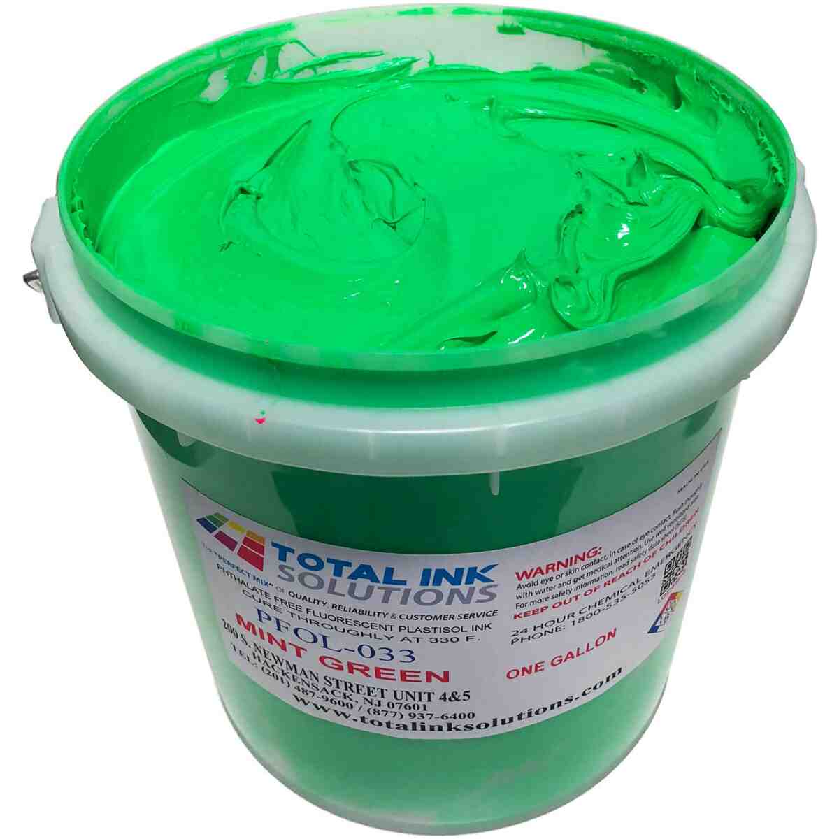 Fluorescent Plastisol Ink Day Glow - Mint Green TOTAL INK SOLUTIONS®