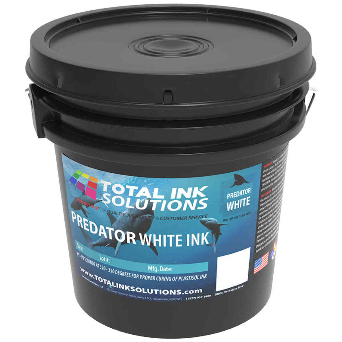 Predator White Plastisol Ink - Gallon TOTAL INK SOLUTIONS®
