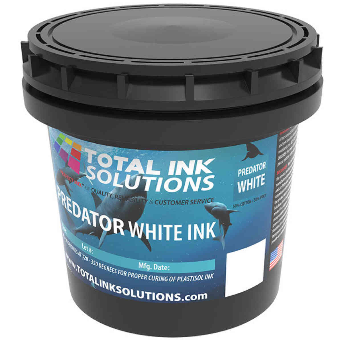 Predator White Plastisol Ink - Pint TOTAL INK SOLUTIONS®