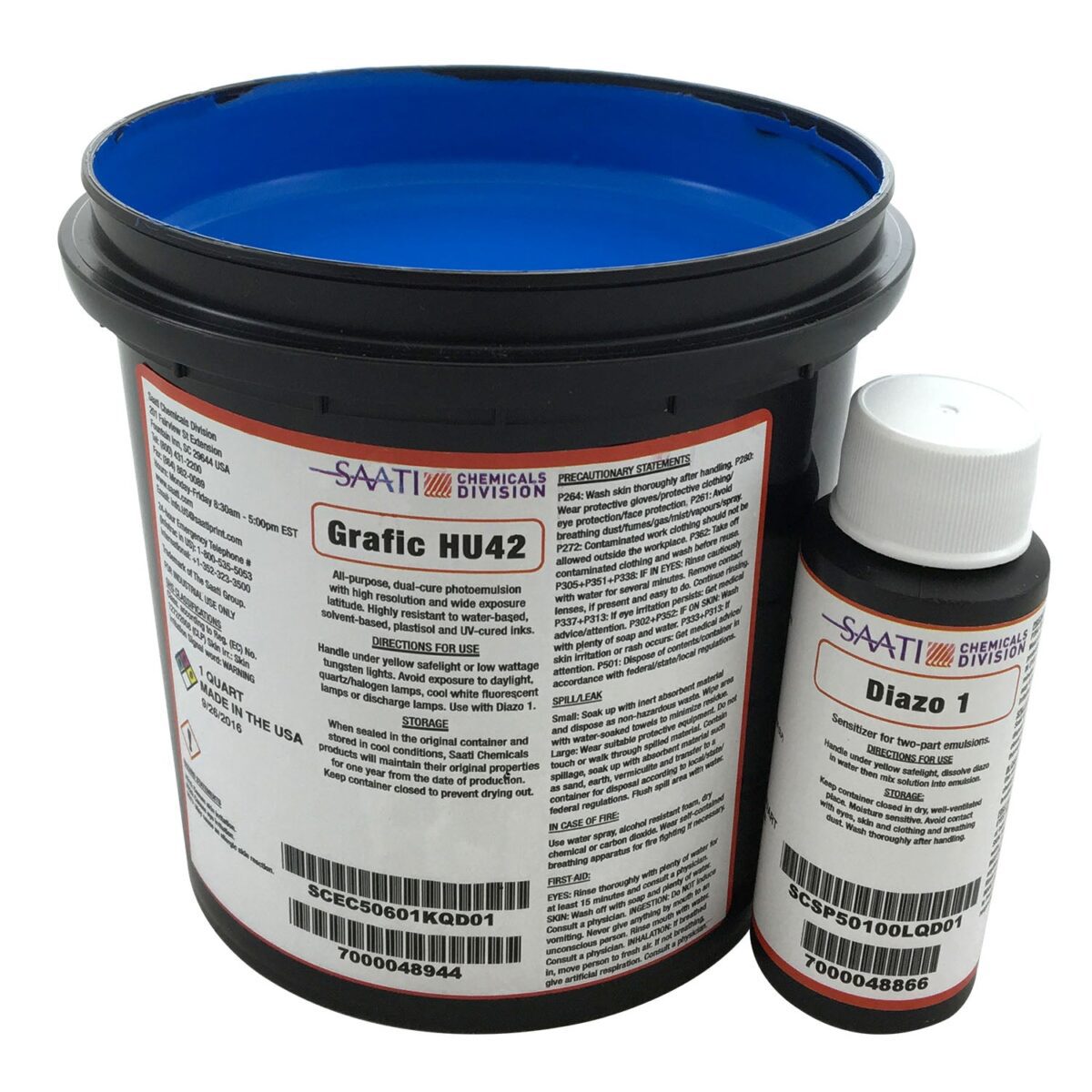 Saati HU42 Graphic + Diazo 1 Emulsion (Blue Color) SAATI®