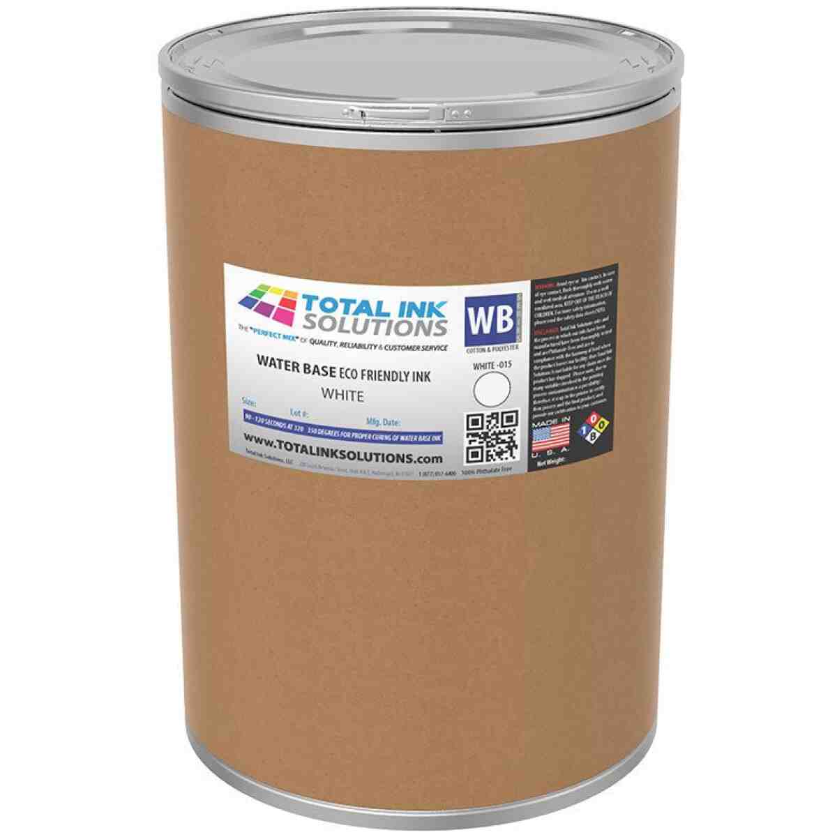 WATERBASE TEXTILE INK - WHITE - 30 GALLONS