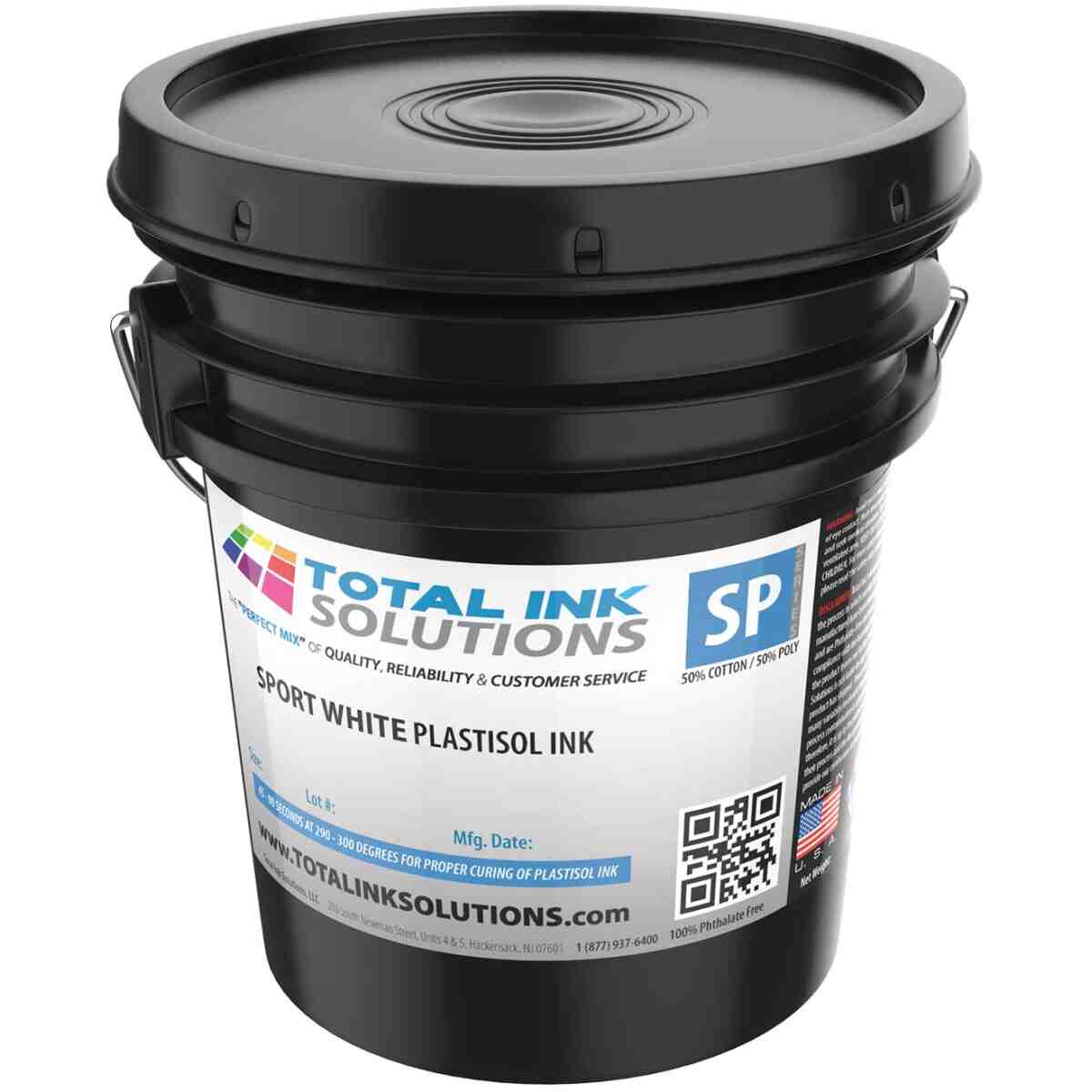 Sport White Plastisol Ink - 5 Gallon TOTAL INK SOLUTIONS®