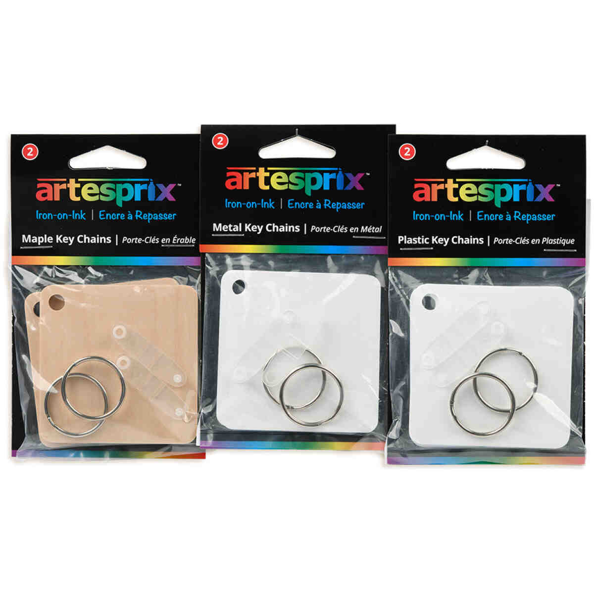 Key Chain 2Ct W/ Key Tabs And Rings ARTESPRIX®