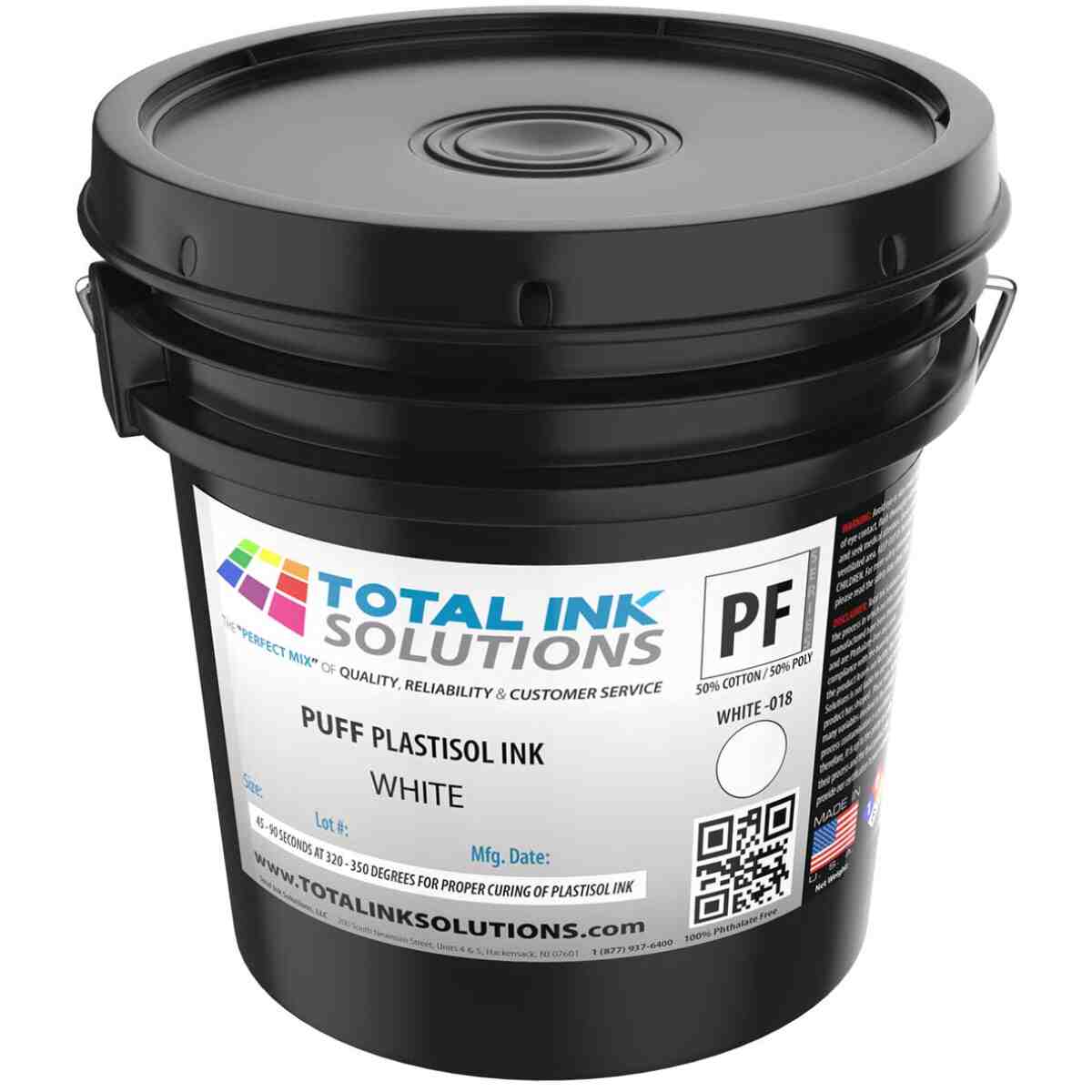 Puff Plastisol Ink - White - Gallon TOTAL INK SOLUTIONS®