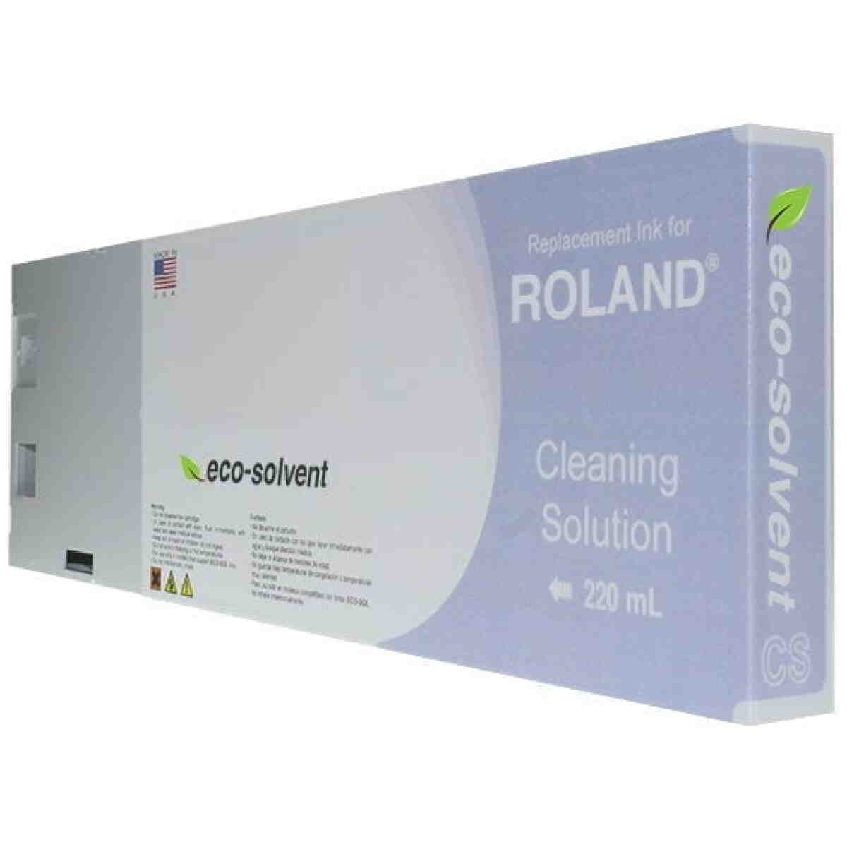 Roland Cleaning Solution Cartridge For Roland Eco-Sol Max And Eco Sol-Max 2 - 220 Ml STS®
