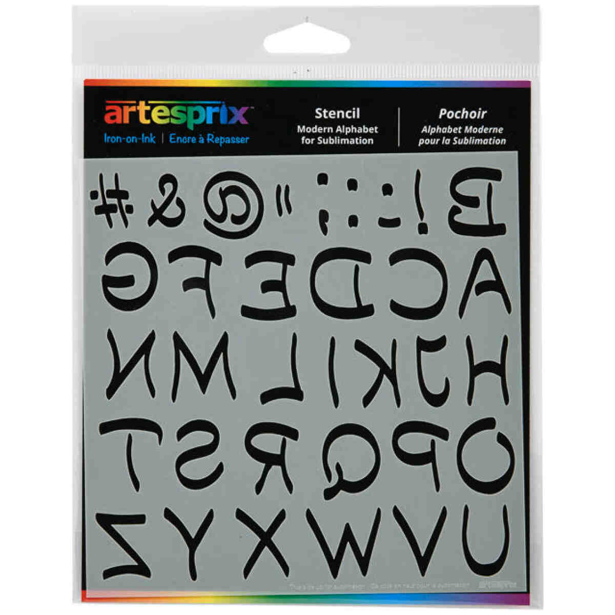 Sublimation Stencil - Modern Alphabet ARTESPRIX®