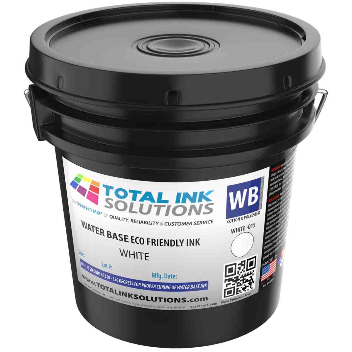 Waterbase Textile Ink - White - Gallon TOTAL INK SOLUTIONS®