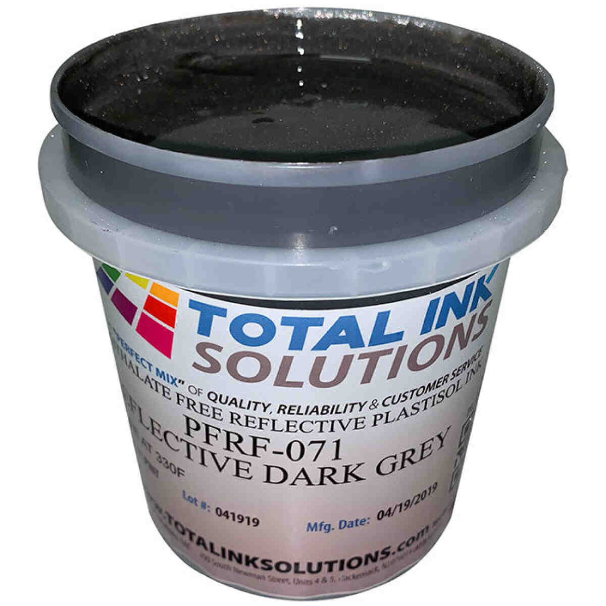 Reflective Dark Grey Plastisol Ink TOTAL INK SOLUTIONS®