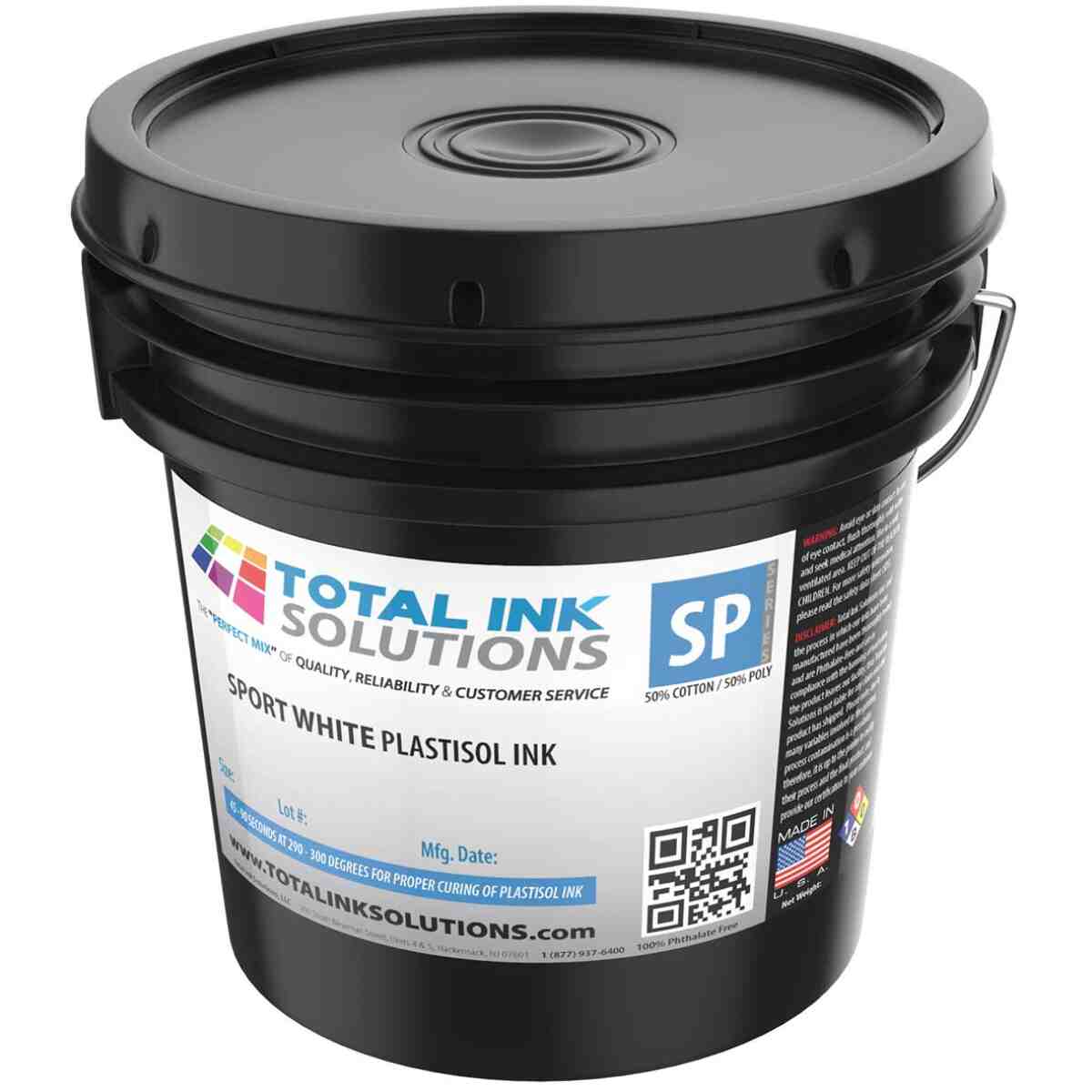 Sport White Plastisol Ink - Gallon TOTAL INK SOLUTIONS®