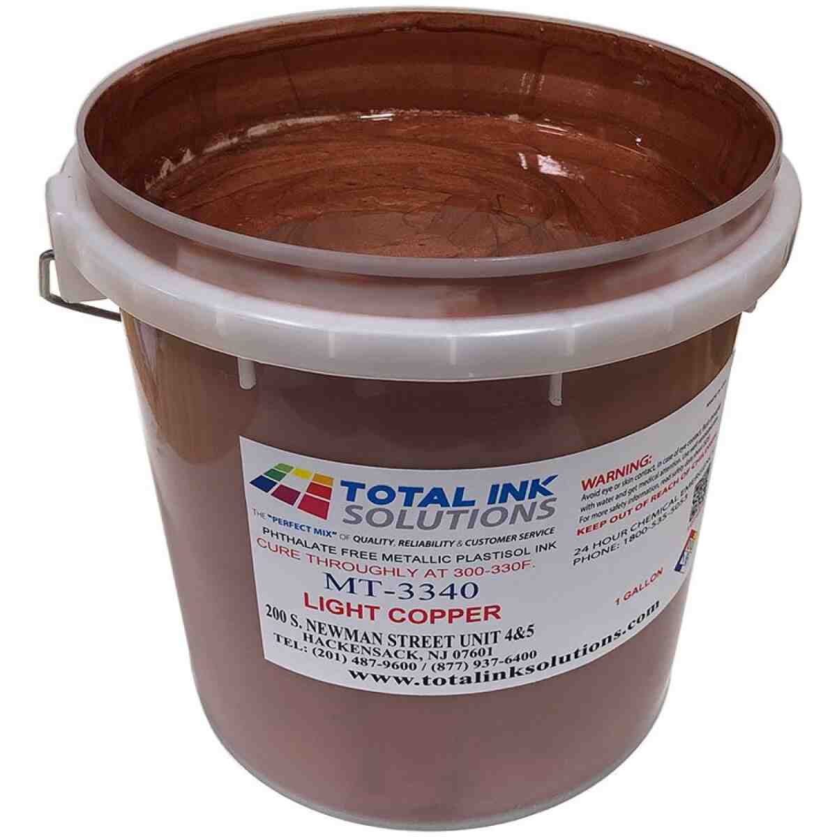 Light Copper - Metallic Plastisol Ink TOTAL INK SOLUTIONS®