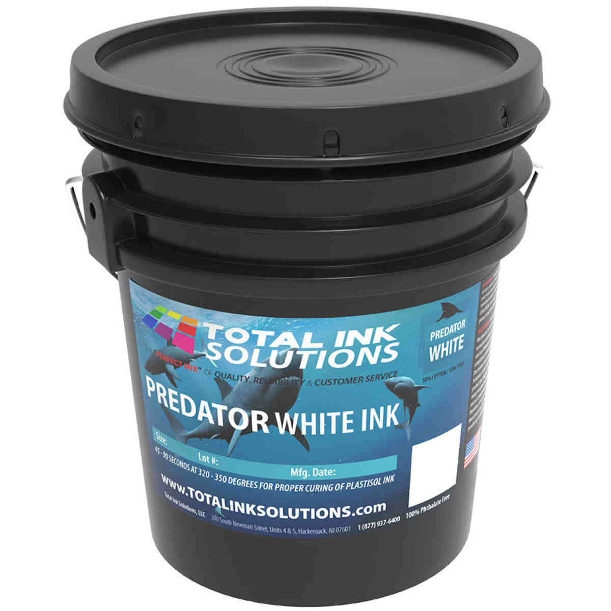 Predator White Plastisol Ink - 5 Gallon TOTAL INK SOLUTIONS®
