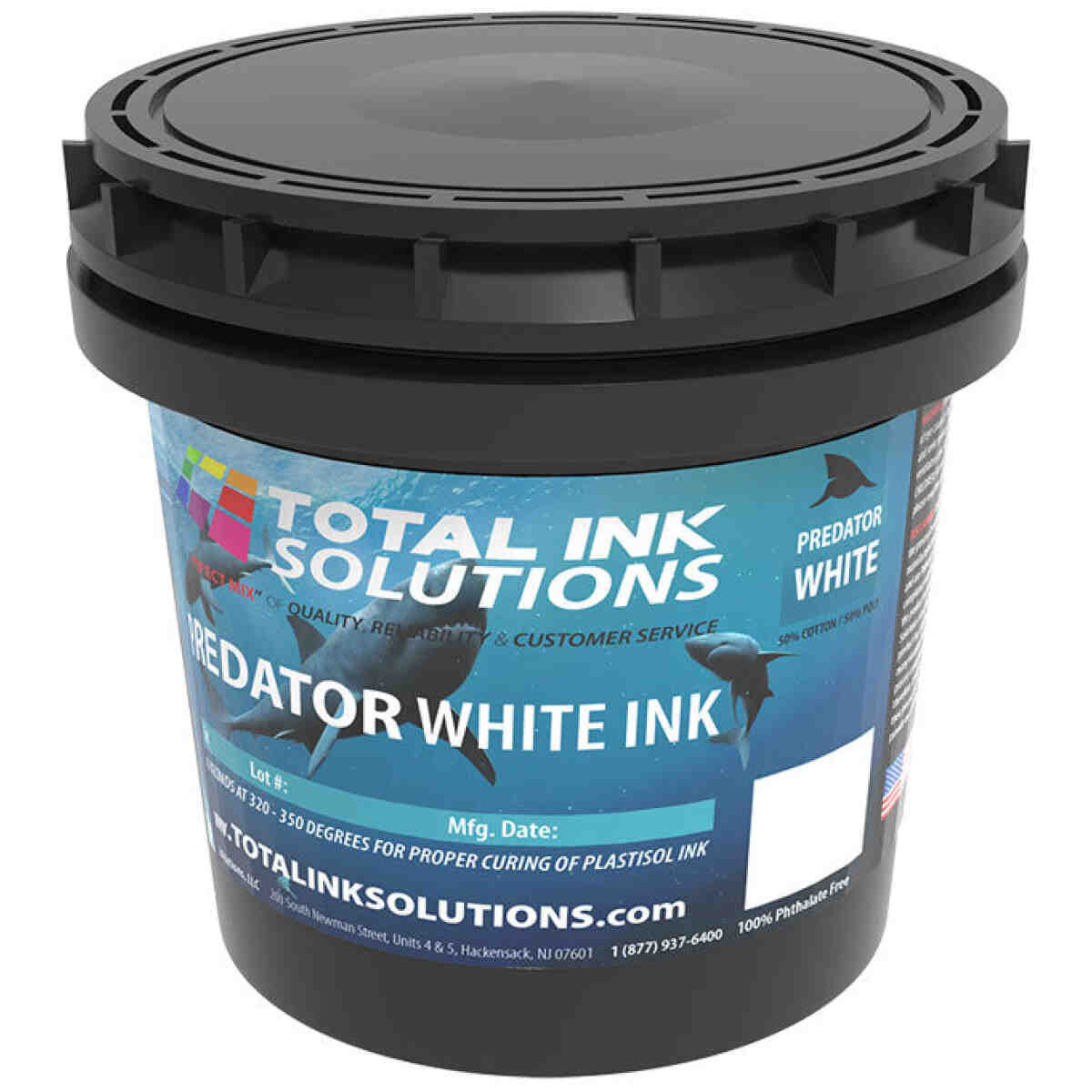 Predator White Plastisol Ink - Quart TOTAL INK SOLUTIONS®