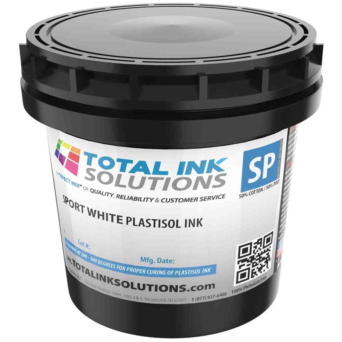 Sport White Plastisol Ink - Quart TOTAL INK SOLUTIONS®