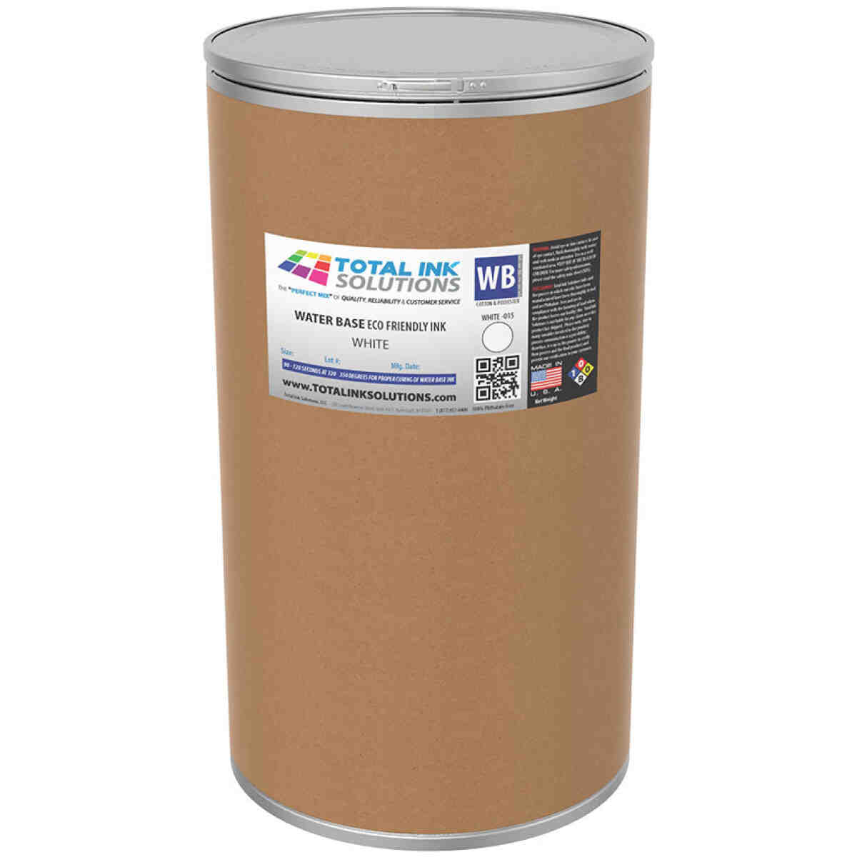 Waterbase Textile Ink - White - 55 Gallons TOTAL INK SOLUTIONS®